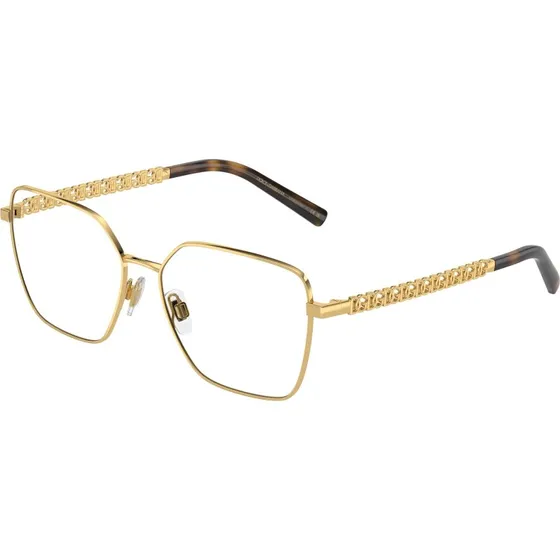 Dolce & Gabbana DG1351 02 - Lunettes de vue carrées en acier doré