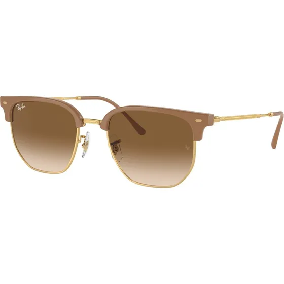 Ray-Ban RB4416 Clubmaster Lunettes de Soleil Beige Marron