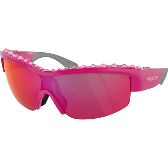 Swarovski Lunettes de Soleil SK6014 Rose Marron Géométriques