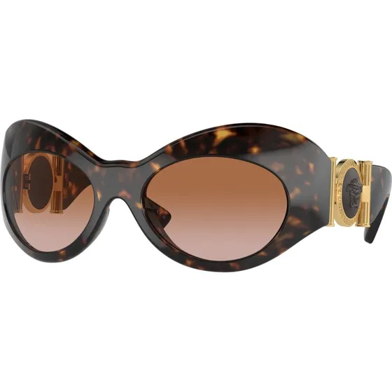 Versace VE4462 108/13 Lunettes de Soleil Géométriques Écaille de Tortue
