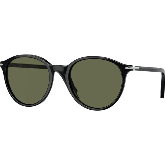 Persol PO3350S Lunettes de Soleil Pantos Polarisées Noir/Vert
