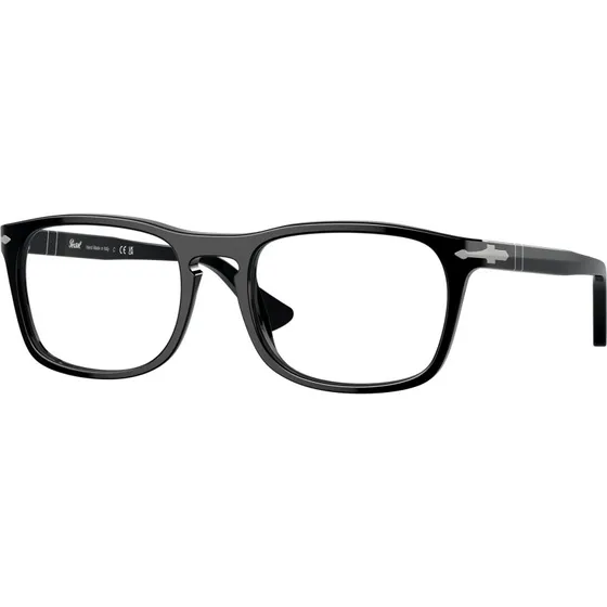 Persol PO3344V 95 Lunettes Optiques en Acétate Noir Transparent