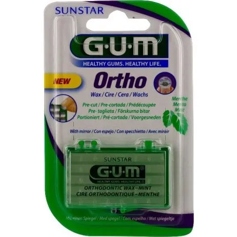 GUM Ortho Cire Prédécoupée Mentholée Translucide