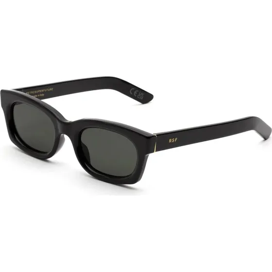 Retrosuperfuture B5B Ambos Lunettes de Soleil Carrées en Acétate Noir