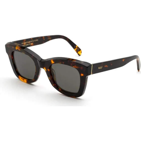 Retrosuperfuture DLC Altura Lunettes de Soleil Carrées Havane Noir