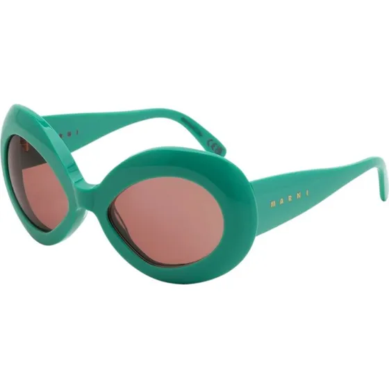 Marni 40F Lake Of Fire Lunettes de Soleil Oversize Teal