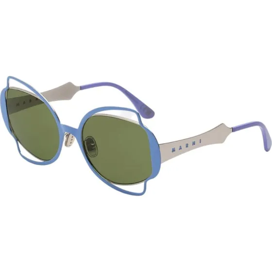 Marni Lunettes de Soleil Route Of The Sun Géométriques Violet