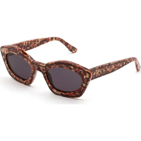 Marni Lunettes de Soleil Kea Island Lava OI2 Cat Eye Marron Noir