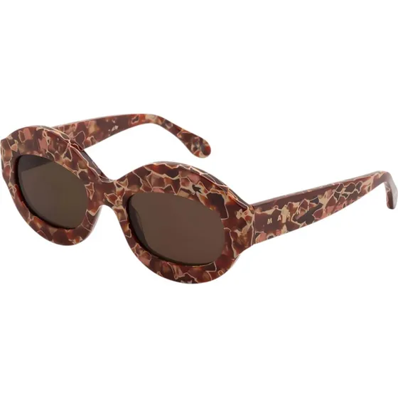 Marni Lunettes de Soleil IK Kil Cenote Oversize Havana
