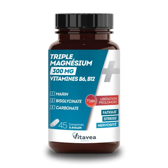 Vitavea Triple Magnésium 300mg 45 comprimés