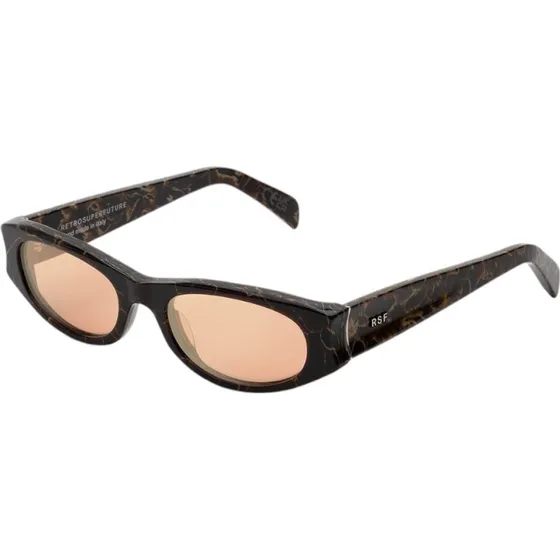 Retrosuperfuture LS3 Razzo Brown Marble - Lunettes de soleil Géométriques