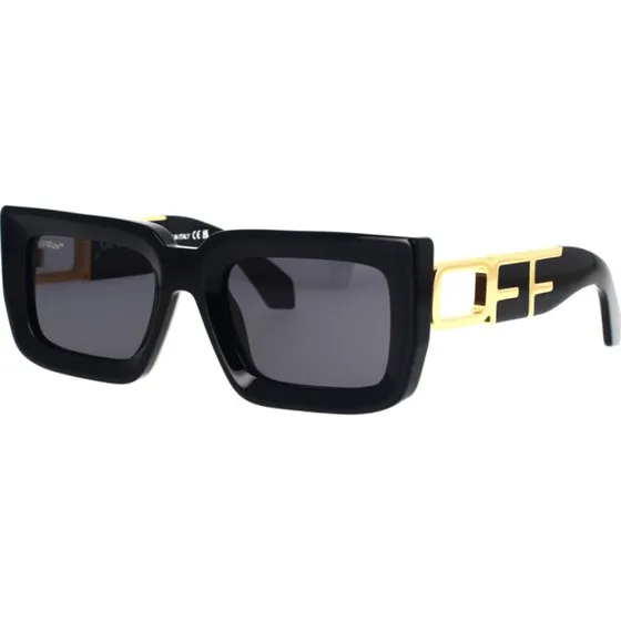 Off-White Lunettes de Soleil Boston OERI073 Noir et Gris