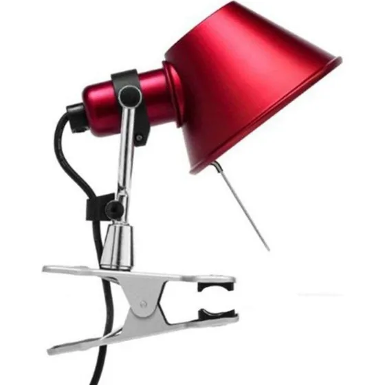 Artemide Tolomeo Micro Pinza Applique Murale Rouge