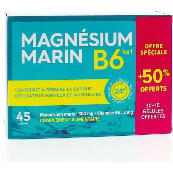 Pharmascience Magnsium Marin B6 Fort 45 Glules