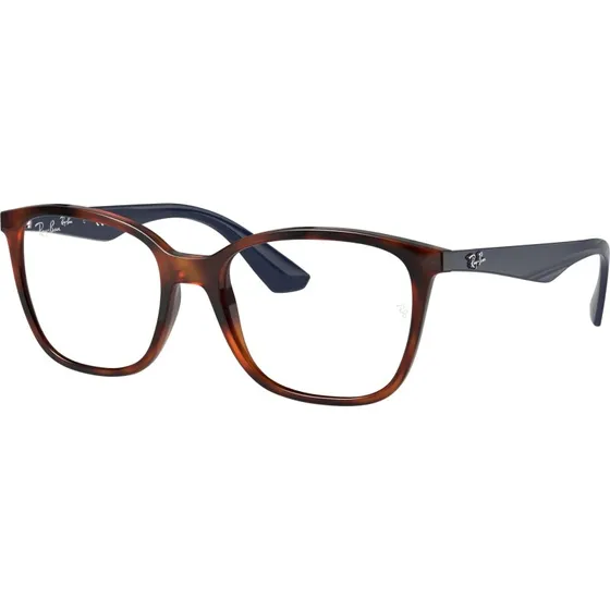 Ray-Ban RX7066 5585 Lunettes Optiques Carrées Écaille Transparente