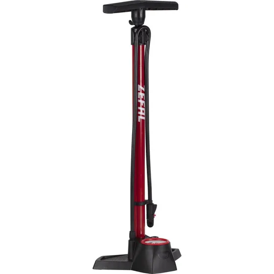 Zefal Profil Max FP30 - Pompe à pied rouge, manomètre loupe 11 bar
