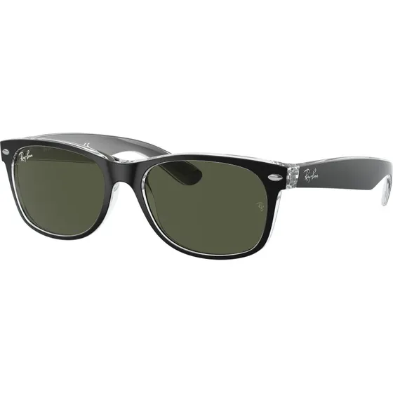 Ray-Ban RB2132 New Wayfarer Lunettes de Soleil Carrées Noires G15