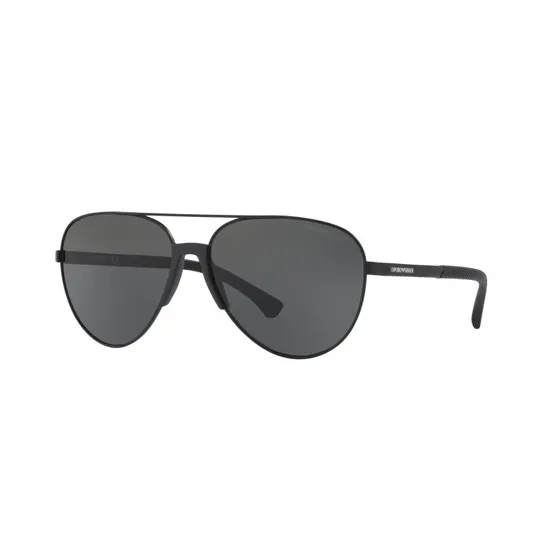 Emporio Armani Lunettes de Soleil Pilote EA2059 Noir Gris