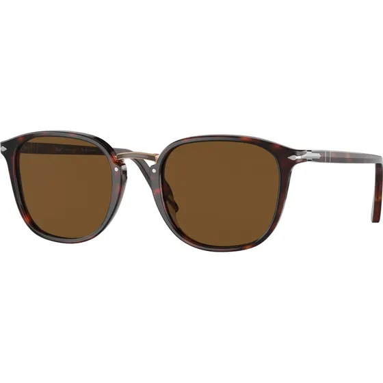 Persol PO3186S Lunettes de Soleil Pantos Polarisées Havane