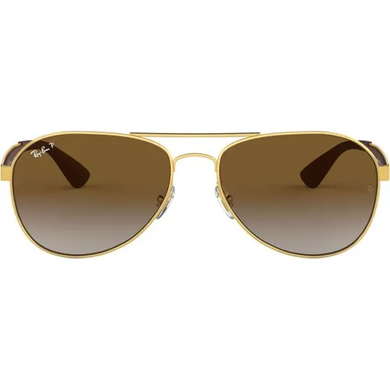 Ray-Ban RB 3549 Lunettes de Soleil Pilote Dorées et Verres Polarisés