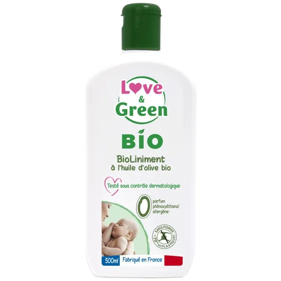 Love & Green BioLiniment Huile d'Olive Bio 500ml