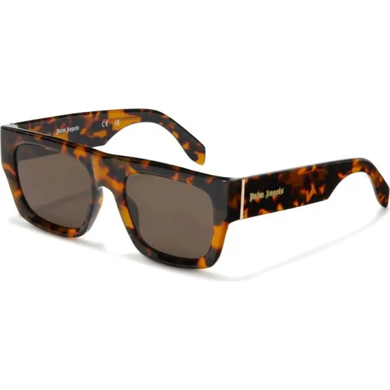 Palm Angels Lunettes de Soleil Pixley PERI049 Carré Havana