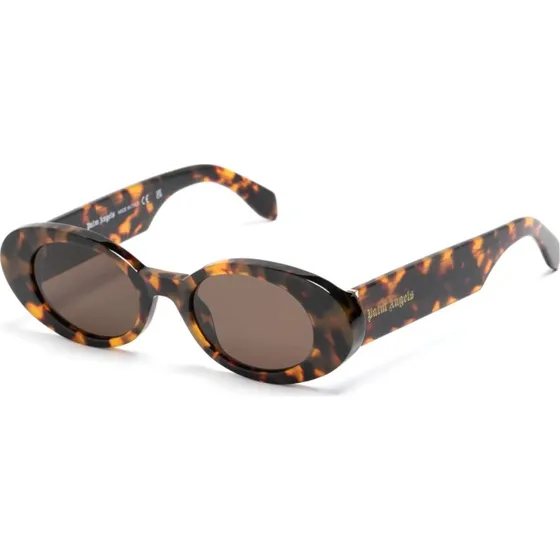 Palm Angels Lunettes de Soleil PERI051 Gilroy Acétate Havana