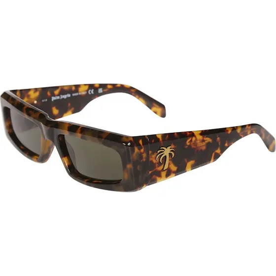 Palm Angels Lunettes de Soleil Yreka PERI055 Carré Havana Gris