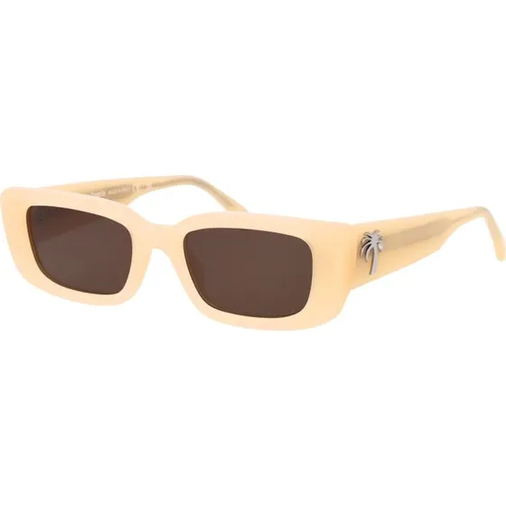 Palm Angels Lunettes de Soleil Yosemite PERI056 Beige et Marron