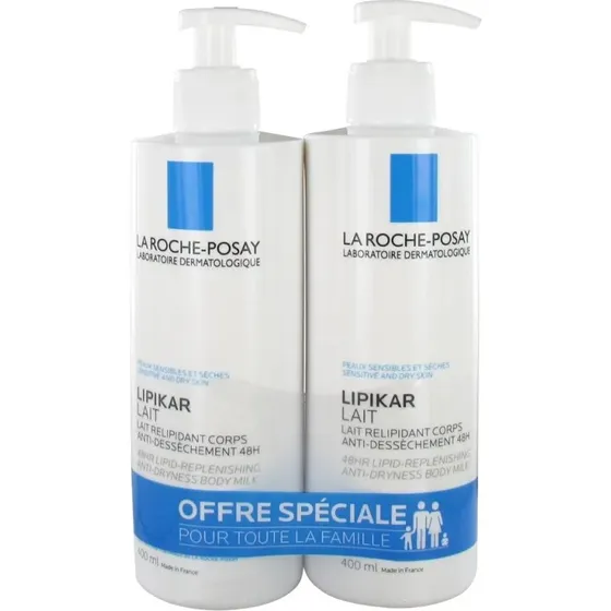 La Roche-Posay Lipikar Lait Relipidant 400 mL x2