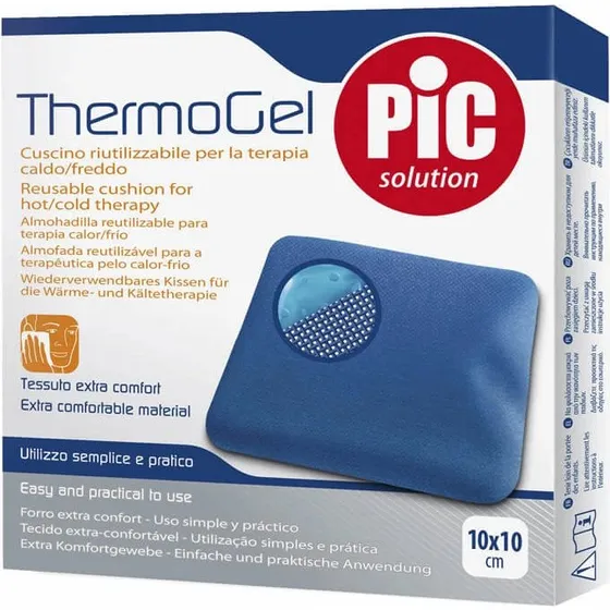Pic Thermogel 10x10cm - Boîte de 6 compresses chaud/froid réutilisables