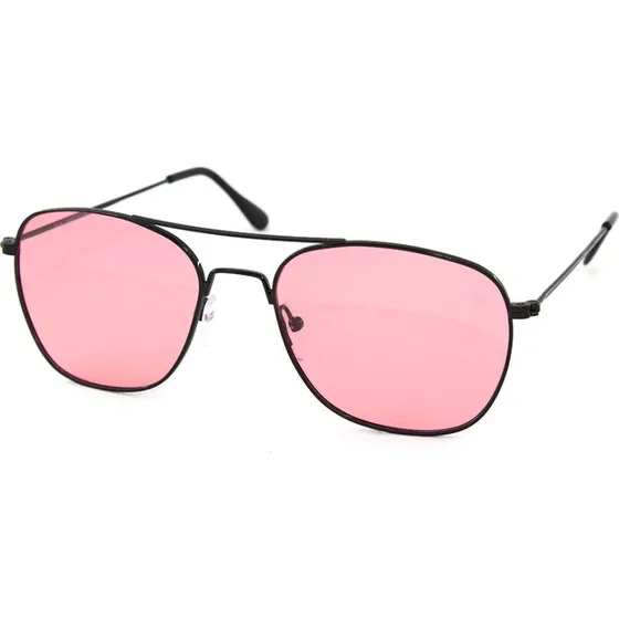 Exit+ Lunettes de soleil EX360 C.03 Carré Métal Noir et Rose