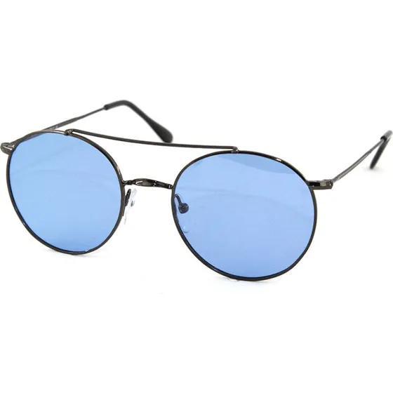 Exit+ Lunettes de soleil EX362 C.04 Rondes en Métal Bleu