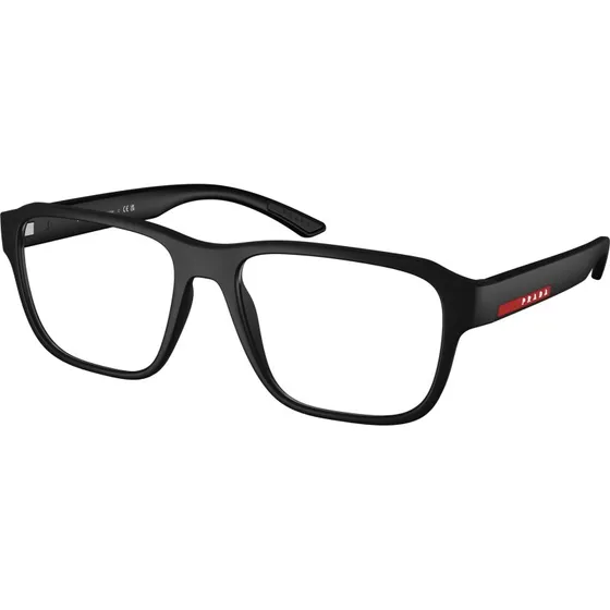 Prada Linea Rossa PS 05RV DG01O1 - Montures Optiques Géométriques Noires