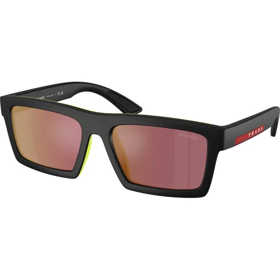 Prada Linea Rossa PS A07S Lunettes de Soleil Carrées Noires