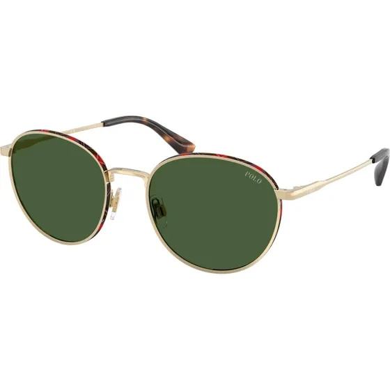 Polo Ralph Lauren PH3163 Lunettes de Soleil Pantos Or et Vert