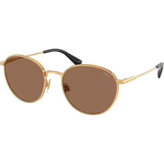Polo Ralph Lauren PH3163 Lunettes de soleil Pantos Or et Marron