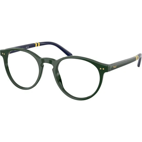 Polo Ralph Lauren PH2297 6140 Lunettes de Vue Rondes en Acétate Vert