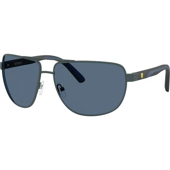 Ferrari Scuderia FZ5007 Lunettes de Soleil Homme - Métal Gris et Bleu