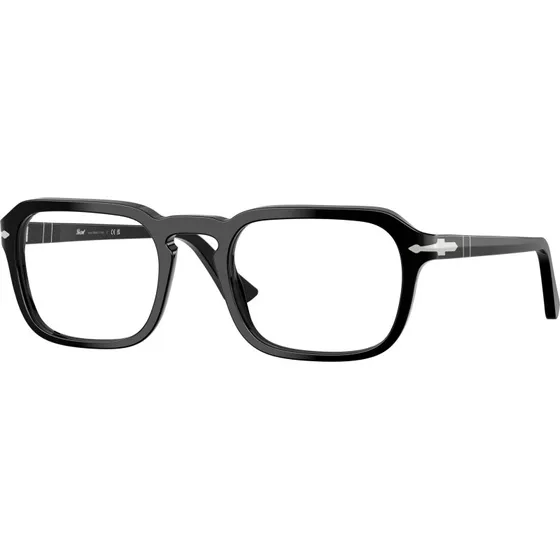 Persol PO3390V 95 Lunettes Optiques Carrées en Acétate Noir