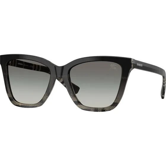 Burberry BE4470 Lunettes de Soleil Carrées pour Femme - Gris