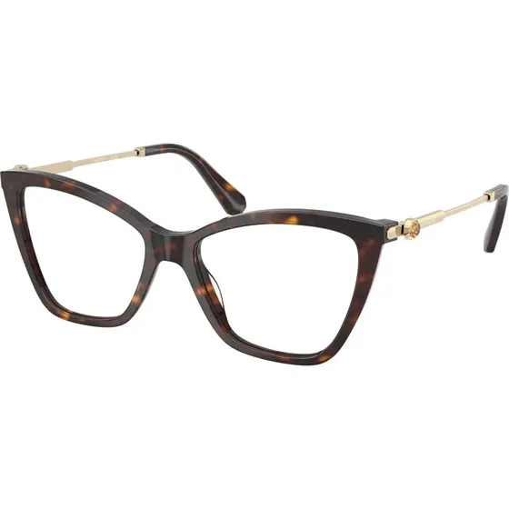 Swarovski SK2051 1002 - Montures Optiques Cat Eye en Acétate Écaille