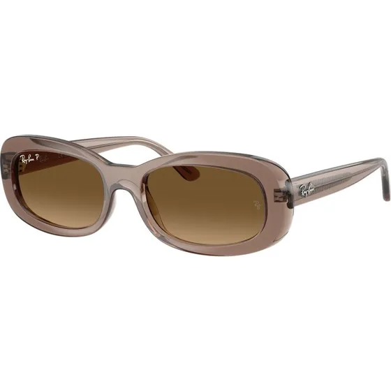Ray-Ban RB2221 Lunettes de Soleil Rondes Polarisées Marron