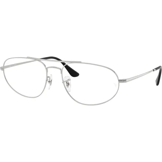 Ray-Ban RX6645 2501 Montures Optiques Métal Argent Géométrique