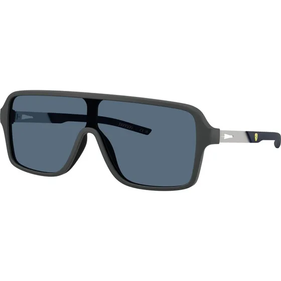 Ferrari Scuderia FZ6022U Lunettes de Soleil Carrées Homme - Gris/Bleu