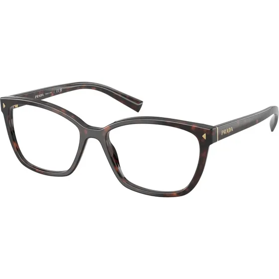 Prada PR 15ZV 17N1O1 Montures Optiques Acétate Écaille Carré