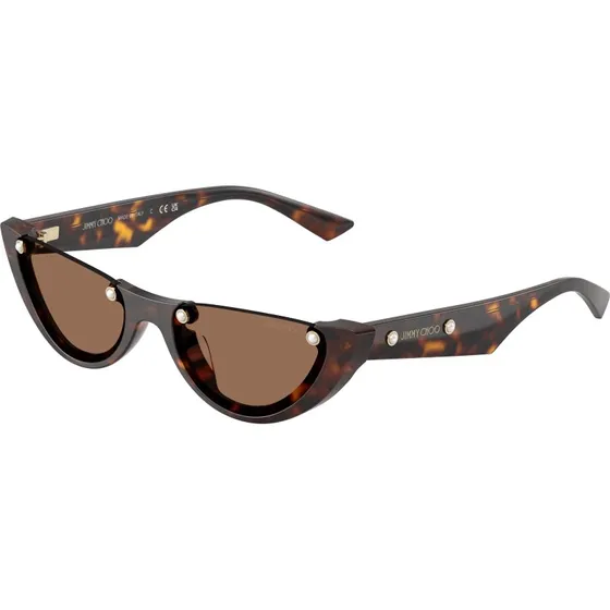Jimmy Choo JC5049HU - Lunettes de soleil rondes en acétate écaille