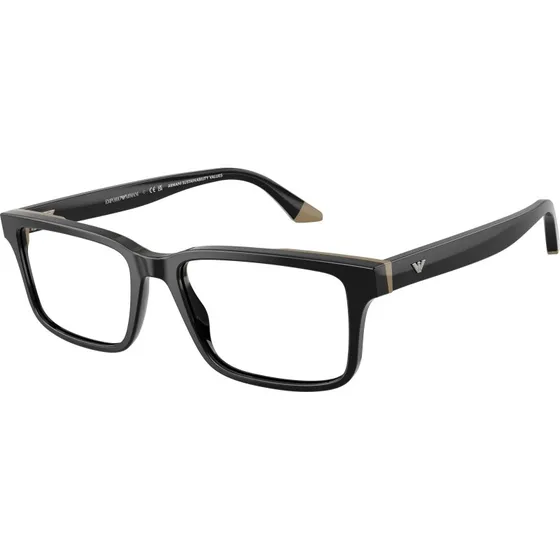 Emporio Armani EA3269 6313 - Lunettes de vue carrées en acétate noir