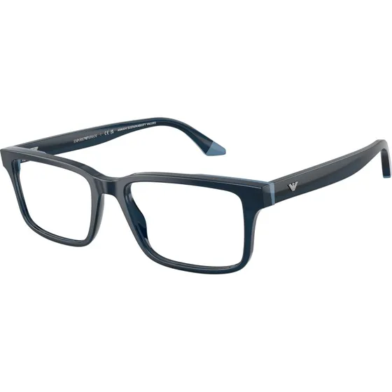 Emporio Armani EA3269 6317 - Lunettes de vue carrées en acétate bleu