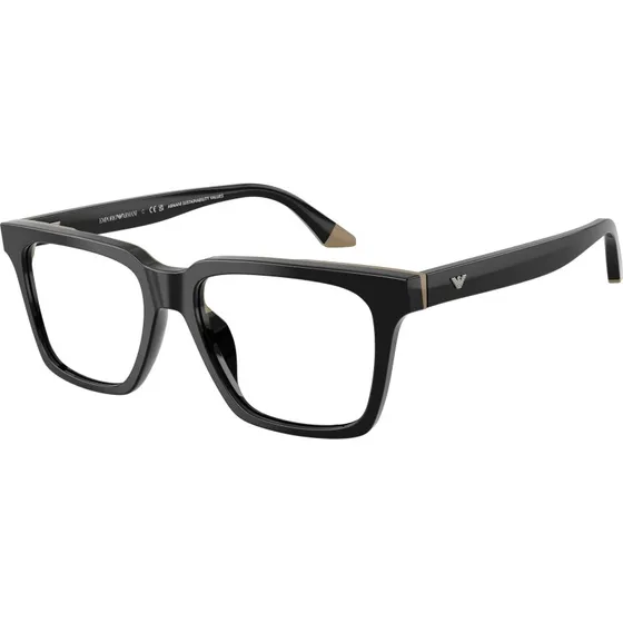 Emporio Armani EA3272U 6313 - Lunettes de vue carrées en acétate noir